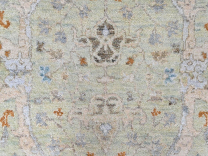 Oushak Oushak hand-knotted wool rug in Green, 5' x 7', SKU O010582 (view 5)