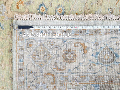 Oushak Oushak hand-knotted wool rug in Green, 5' x 7', SKU O010582 (view 8)