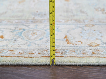 Oushak Oushak hand-knotted wool rug in Green, 6'2" x 9', SKU O010584 (view 7)