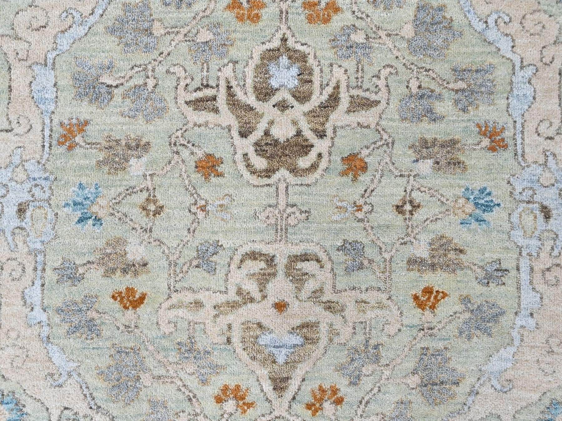 Oushak Oushak hand-knotted wool rug in Green, 8' x 10', SKU O010585 (view 8)