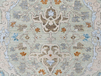 Oushak Oushak hand-knotted wool rug in Green, 8' x 10', SKU O010585 (view 8)