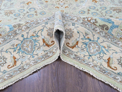 Oushak Oushak hand-knotted wool rug in Green, 8' x 10', SKU O010586 (view 5)