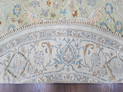 Oushak Oushak hand-knotted wool rug in Green, 8' x 8'2", SKU O010587 (view 3)