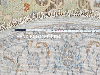 Oushak Oushak hand-knotted wool rug in Green, 8' x 8'2", SKU O010587 (view 8)