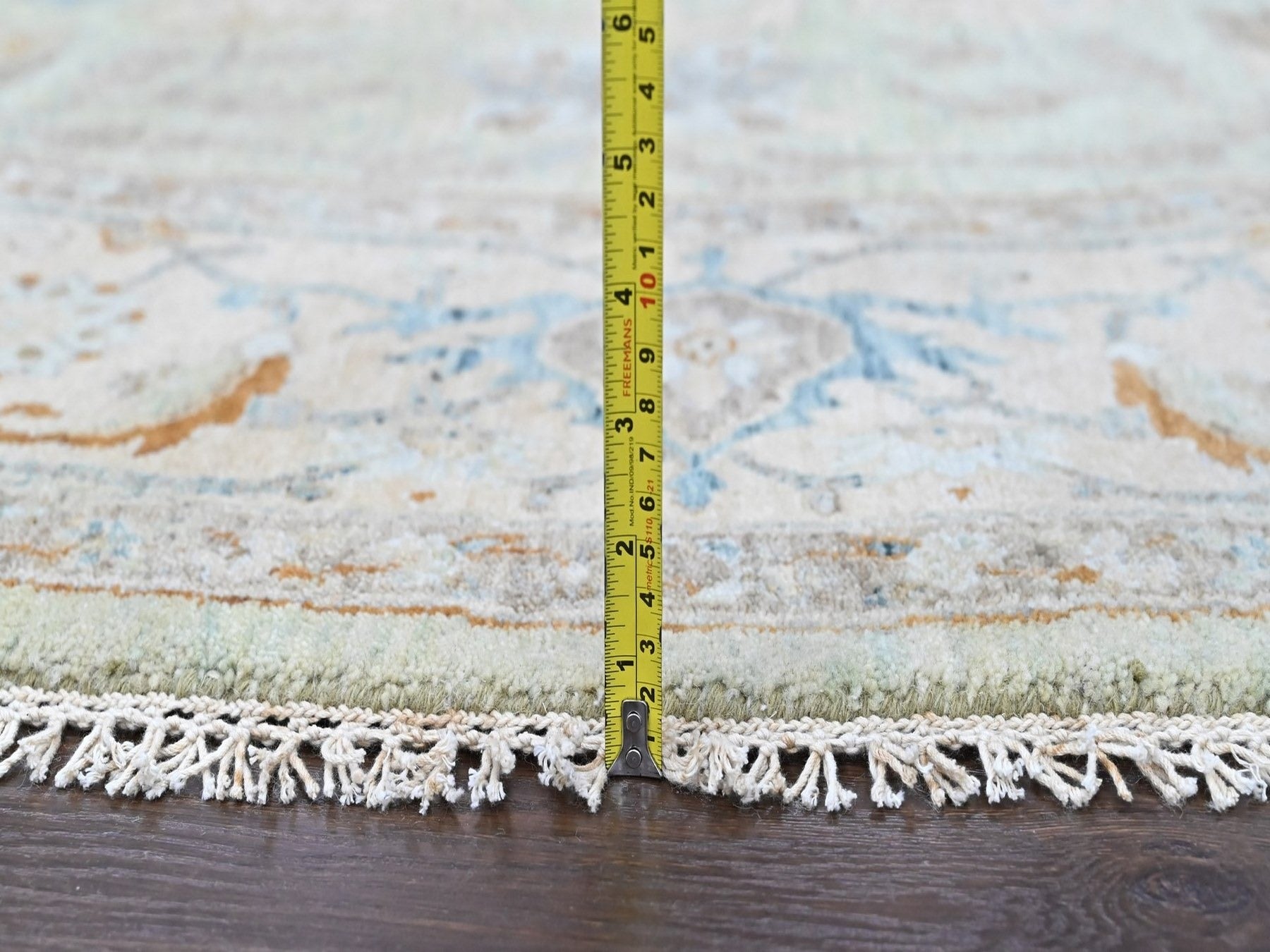 Oushak Oushak hand-knotted wool rug in Green, 10' x 10', SKU O010591 (view 7)