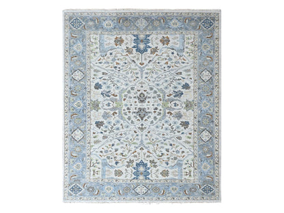 Oushak Oushak hand-knotted wool rug in Gray, 9' x 11'8", SKU O010593
