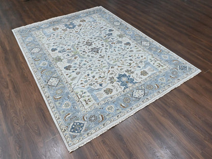 Oushak Oushak hand-knotted wool rug in Gray, 9' x 11'8", SKU O010593 (view 3)