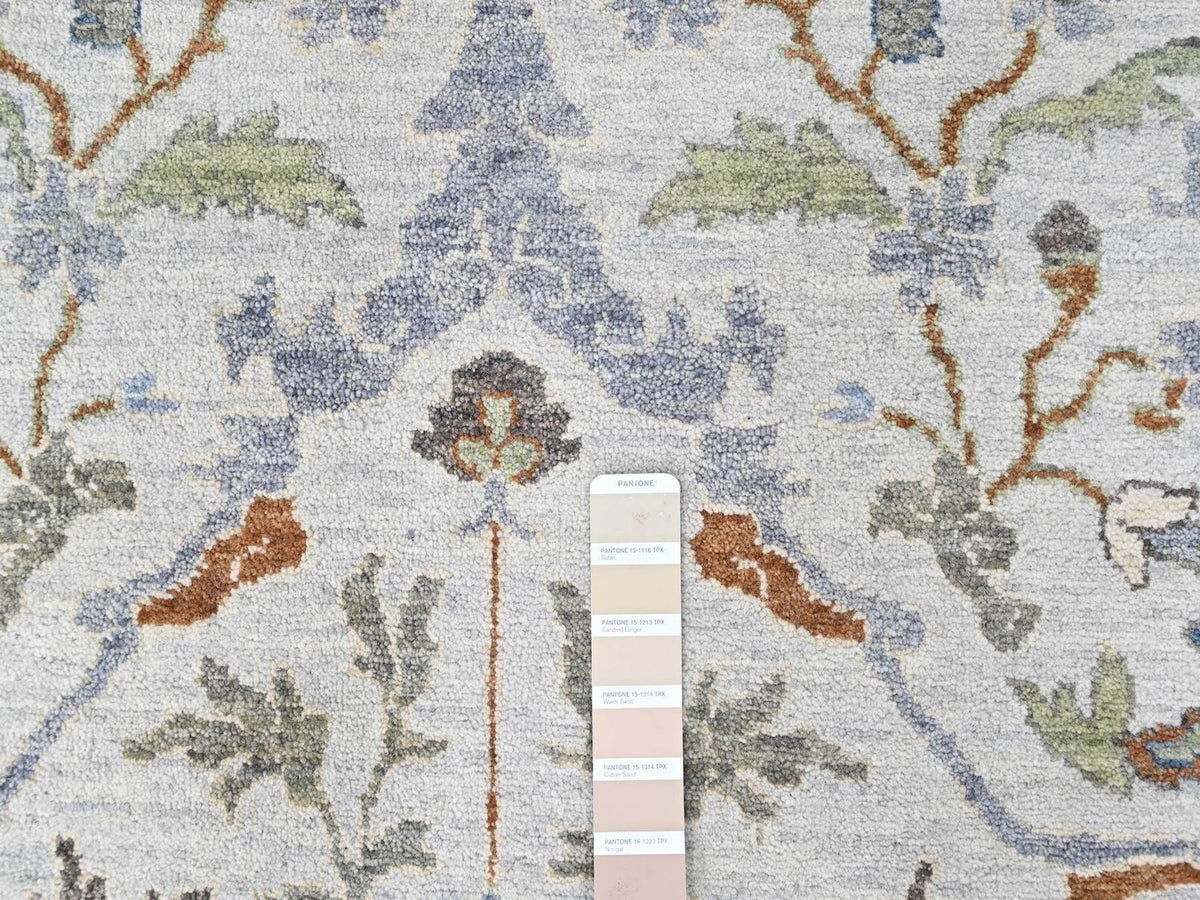 Oushak Oushak hand-knotted wool rug in Gray, 9' x 11'8", SKU O010593 (view 7)
