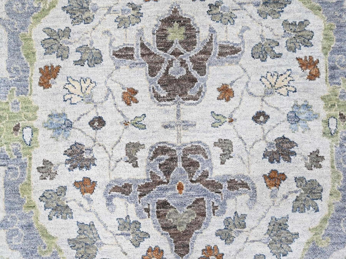 Oushak Oushak hand-knotted wool rug in Gray, 9' x 11'8", SKU O010593 (view 8)
