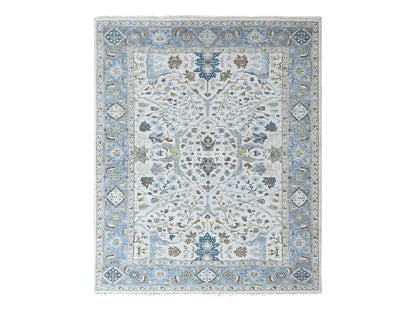 Oushak Oushak hand-knotted wool rug in Gray, 9'1" x 12', SKU O010594