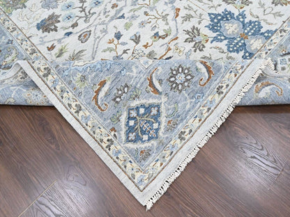 Oushak Oushak hand-knotted wool rug in Gray, 9'1" x 12', SKU O010594 (view 6)
