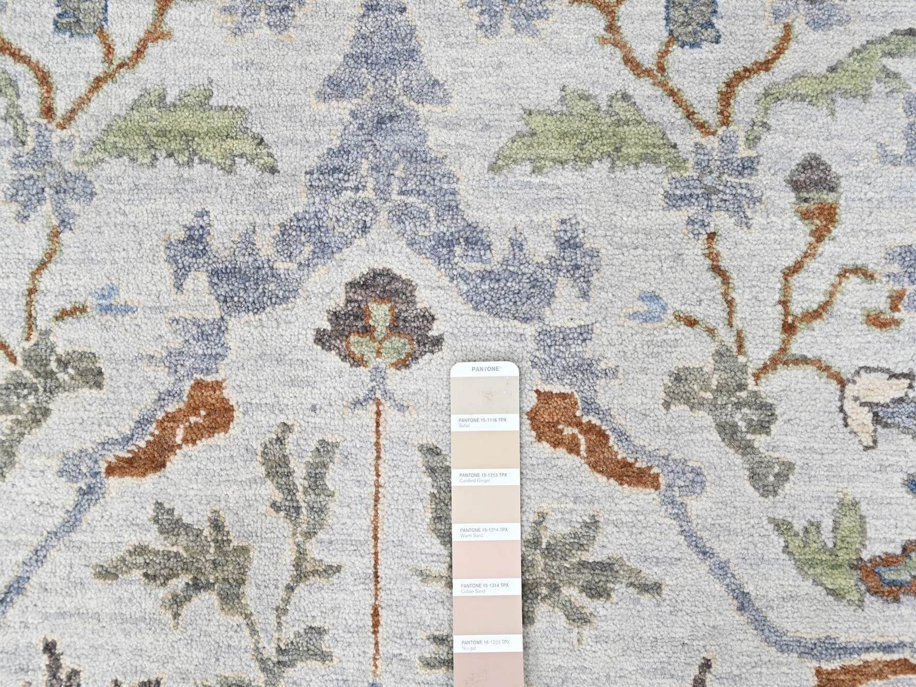 Oushak Oushak hand-knotted wool rug in Gray, 9'1" x 12', SKU O010594 (view 7)