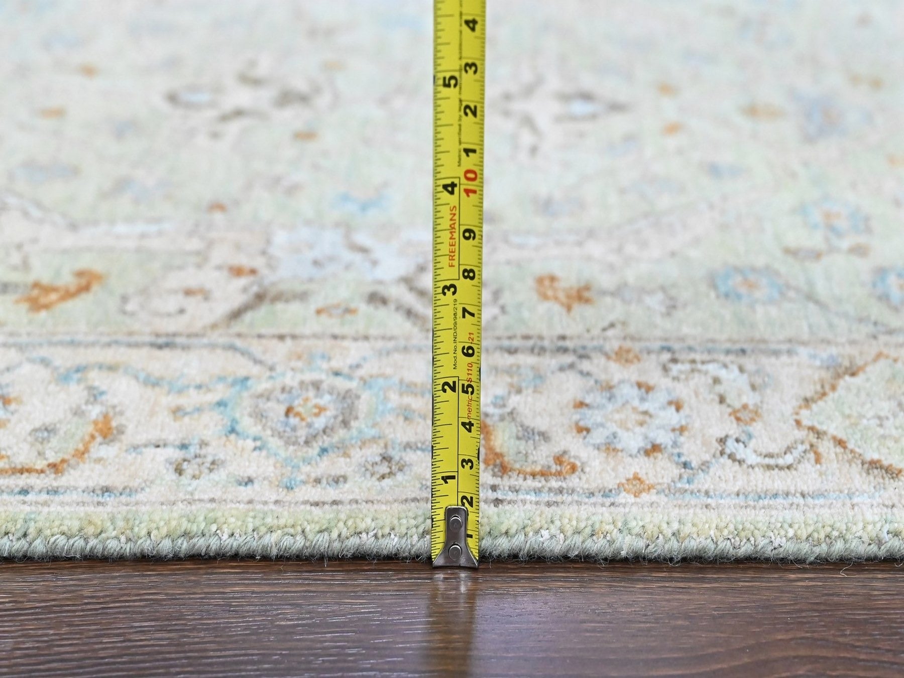 Oushak Oushak hand-knotted wool runner in Green, 2'6" x 16', SKU O010595 (view 7)