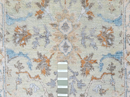 Oushak Oushak hand-knotted wool runner in Green, 2'6" x 18'3", SKU O010596 (view 4)
