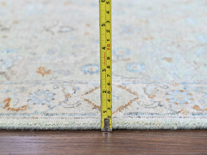 Oushak Oushak hand-knotted wool runner in Green, 2'6" x 18'3", SKU O010596 (view 7)