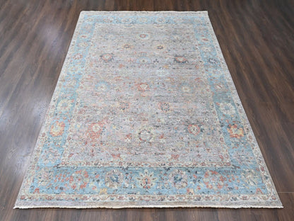 Ziegler Oushak hand-knotted wool rug in Pink, 9' x 12', SKU O010601 (view 2)
