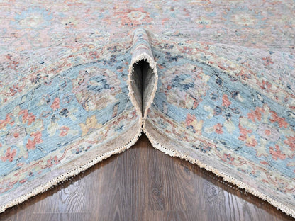 Ziegler Oushak hand-knotted wool rug in Pink, 9' x 12', SKU O010601 (view 5)