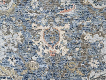 Persian Oushak hand-knotted wool rug in Blue, 8'3" x 11'1", SKU O010604 (view 8)