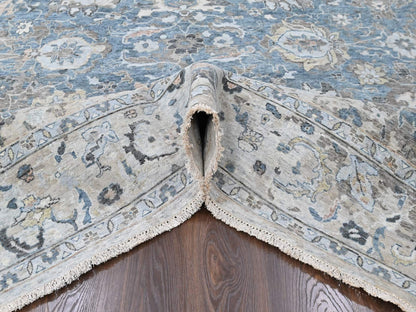 Persian Oushak hand-knotted wool rug in Blue, 9'3" x 13'4", SKU O010606 (view 5)