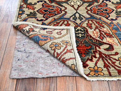 Tribal & Geometric hand-knotted wool runner in Gray, 2'9" x 9'10" — SKU O01071 (view 3)