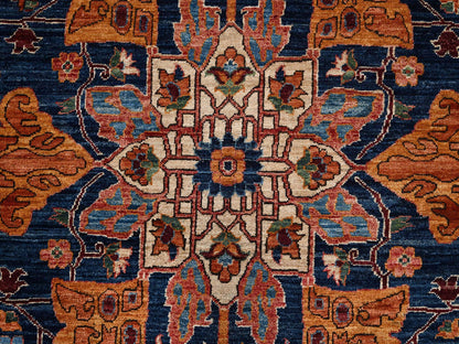 Heriz Tribal & Geometric hand-knotted wool rug in Red, 10'2" x 13'8" — SKU O01094 (view 8)