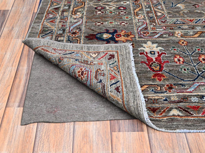 Grey 14'10" x 20'8" Tribal & Geometric Hand knotted Wool Rug - Sku: O0122
