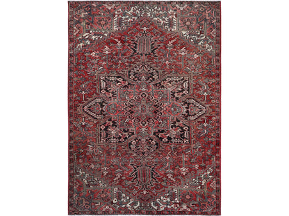Heriz Heriz hand-knotted wool rug in Red, 7'6" x 10'7" — SKU O01249
