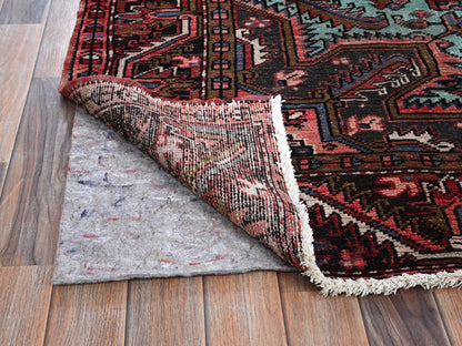 Heriz Heriz hand-knotted wool rug in Red & Chocolate Brown, 8'4" x 10'3" — SKU O01255 (view 4)