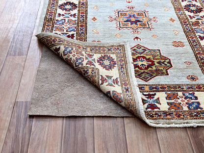 Grey 2'11" x 22'7" Tribal Hand knotted Wool Rug - Sku: O0126