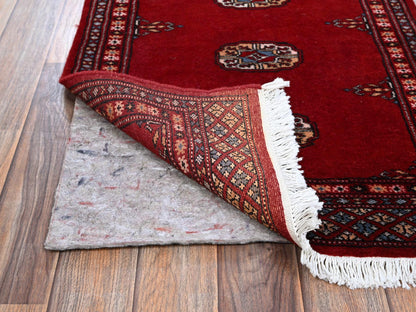 Tribal Tribal & Geometric hand-knotted wool runner in Red, 2'1" x 6' — SKU O01293 (view 3)