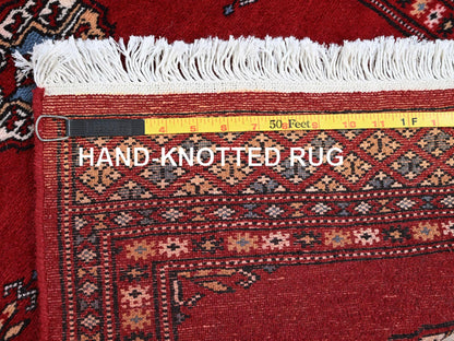 Tribal Tribal & Geometric hand-knotted wool runner in Red, 2'1" x 6' — SKU O01293 (view 7)