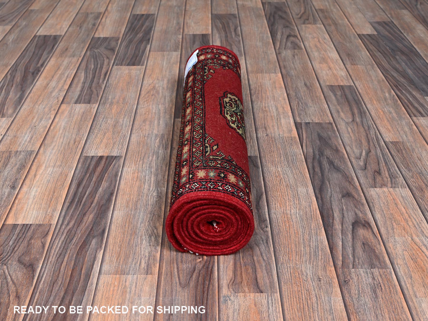 Tribal Tribal & Geometric hand-knotted wool runner in Red, 2'2" x 6' — SKU O01297 (view 5)