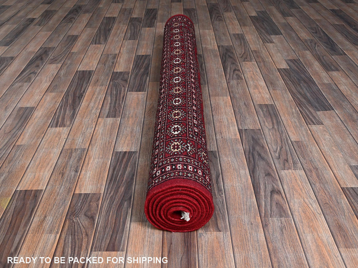 Tribal Tribal & Geometric hand-knotted wool rug in Red, 5'2" x 8' — SKU O01324 (view 5)