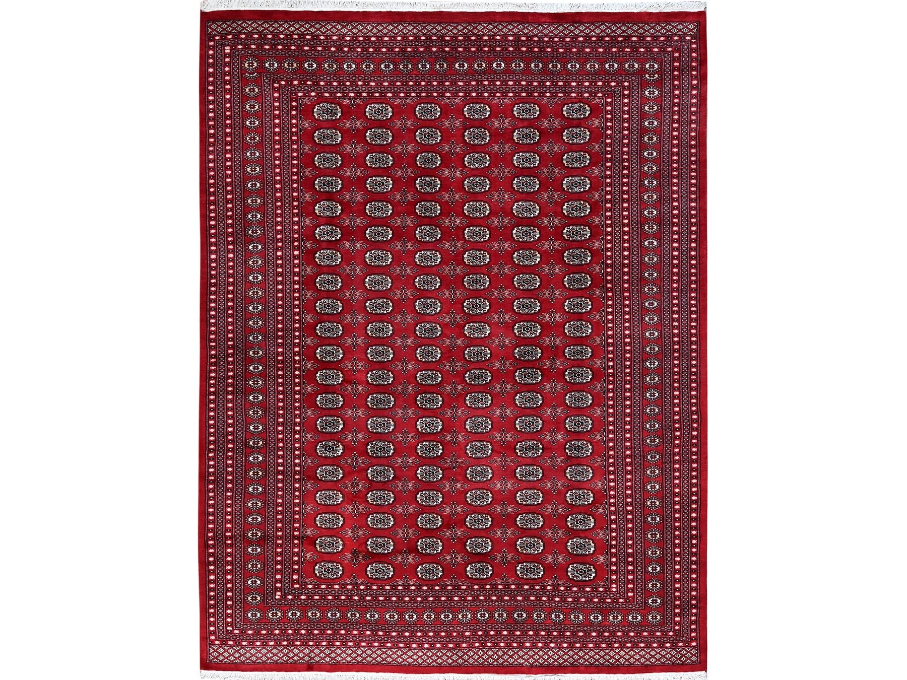 Tribal Tribal & Geometric hand-knotted wool rug in Red, 9' x 11'9" — SKU O01325
