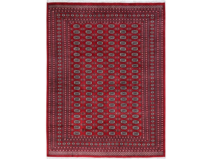 Tribal Tribal & Geometric hand-knotted wool rug in Red, 9' x 11'9" — SKU O01325