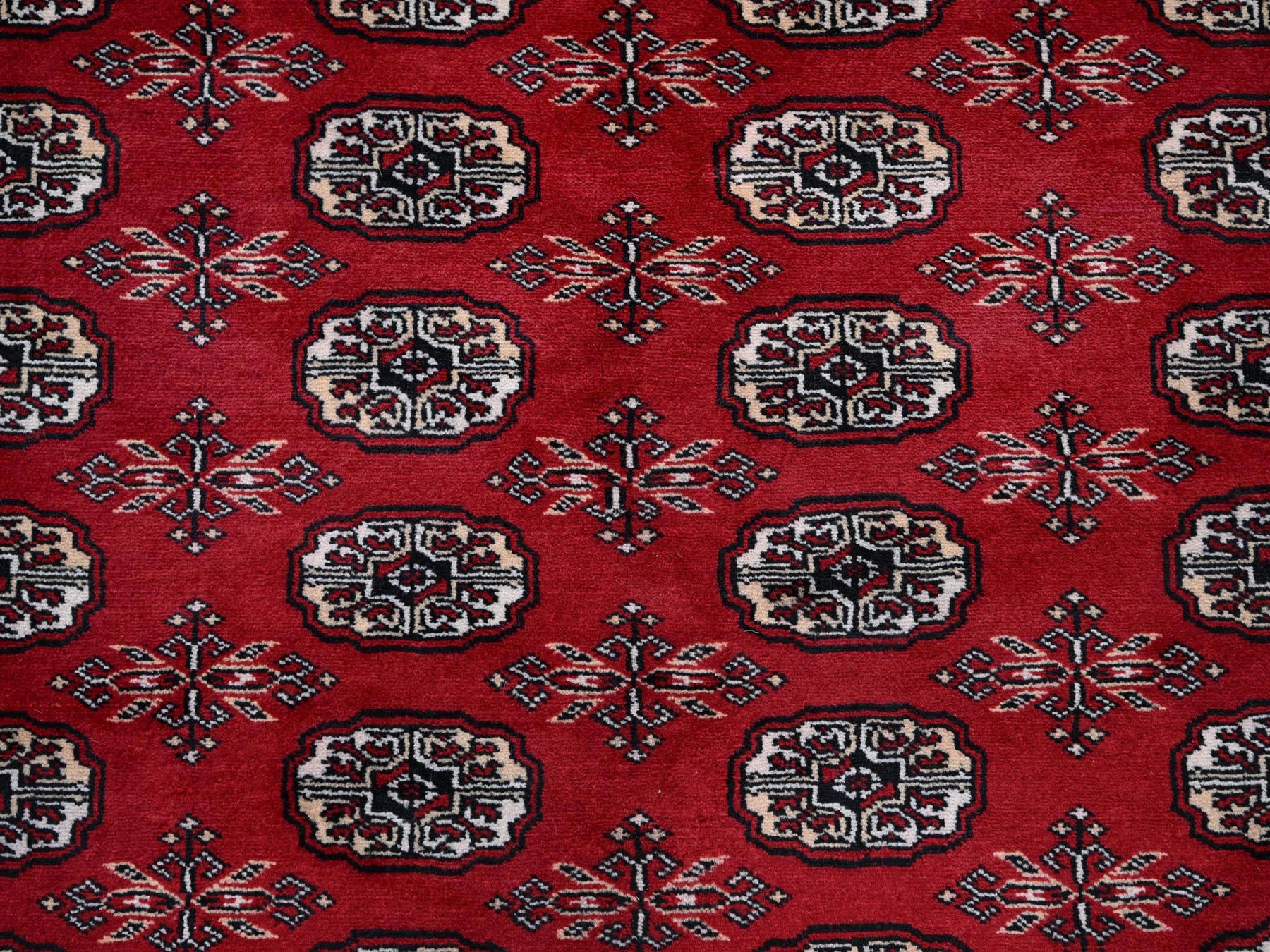 Tribal Tribal & Geometric hand-knotted wool rug in Red, 9' x 11'9" — SKU O01325 (view 8)