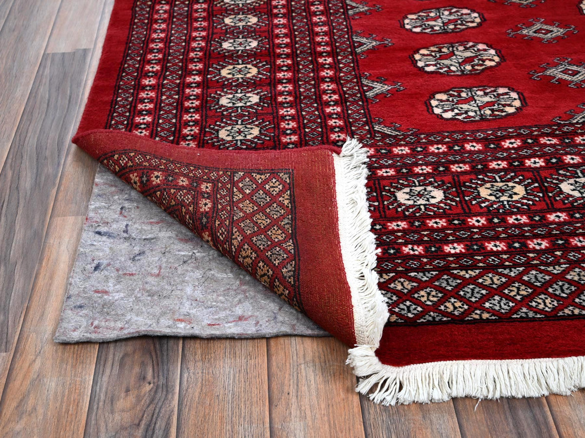 Tribal & Geometric hand-knotted wool rug in Red, 9'4" x 12' — SKU O01327 (view 4)
