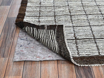 Ivory 9'6" x 11'8" Tribal & Geometric Hand knotted Wool Rug - Sku: O01340