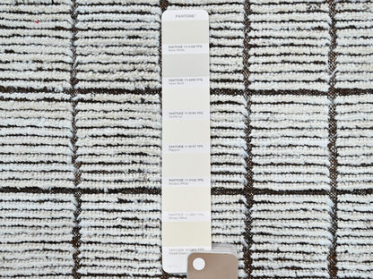 Ivory 9'6" x 11'8" Tribal & Geometric Hand knotted Wool Rug - Sku: O01340