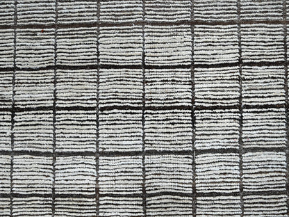 Tribal & Geometric hand-knotted wool rug in Ivory & Chocolate Brown, 12'6" x 14'11" — SKU O01375 (view 8)