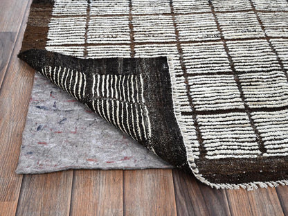 Ivory 8'9" x 9'10" Tribal & Geometric Hand knotted Wool Rug - Sku: O01378