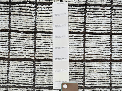 Ivory 8'9" x 9'10" Tribal & Geometric Hand knotted Wool Rug - Sku: O01378
