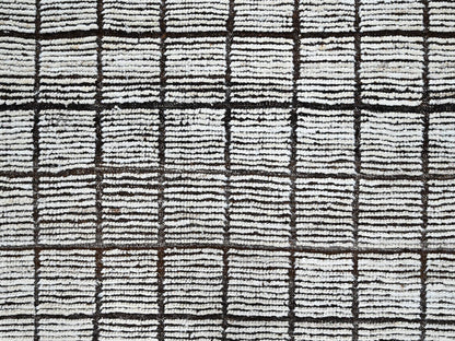 Ivory 8'9" x 9'10" Tribal & Geometric Hand knotted Wool Rug - Sku: O01378