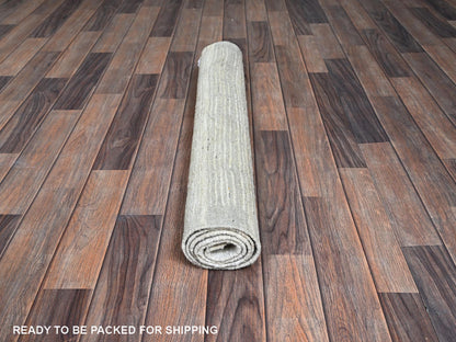 Ivory 2'11" x 4'11" Tribal & Geometric Hand knotted Wool Rug - Sku: O01382