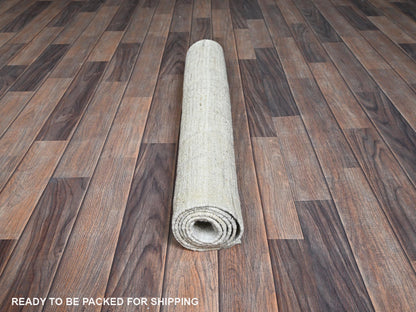 Ivory 2'11" x 5'0" Tribal & Geometric Hand knotted Wool Rug - Sku: O01383