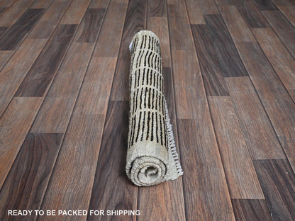 Brown 2'1" x 2'8" Tribal & Geometric Hand knotted Wool Rug - Sku: O01390