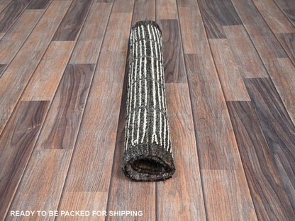 Ivory 2'1" x 2'8" Tribal & Geometric Hand knotted Wool Rug - Sku: O01396