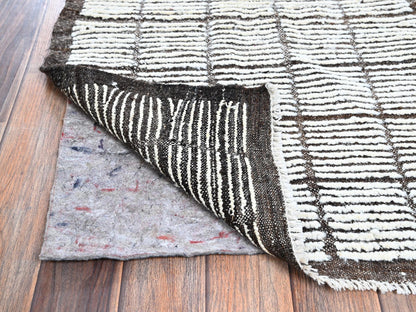 Ivory 2'2" x 2'8" Tribal & Geometric Hand knotted Wool Rug - Sku: O01398