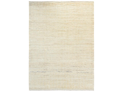 Ivory 9'1" x 11'9" Tribal & Geometric Hand knotted Wool Rug - Sku: O01426