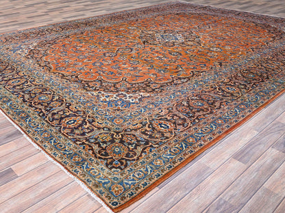 Red 9'8" x 12'8" Tribal Hand knotted Wool Rug - Sku: O0143